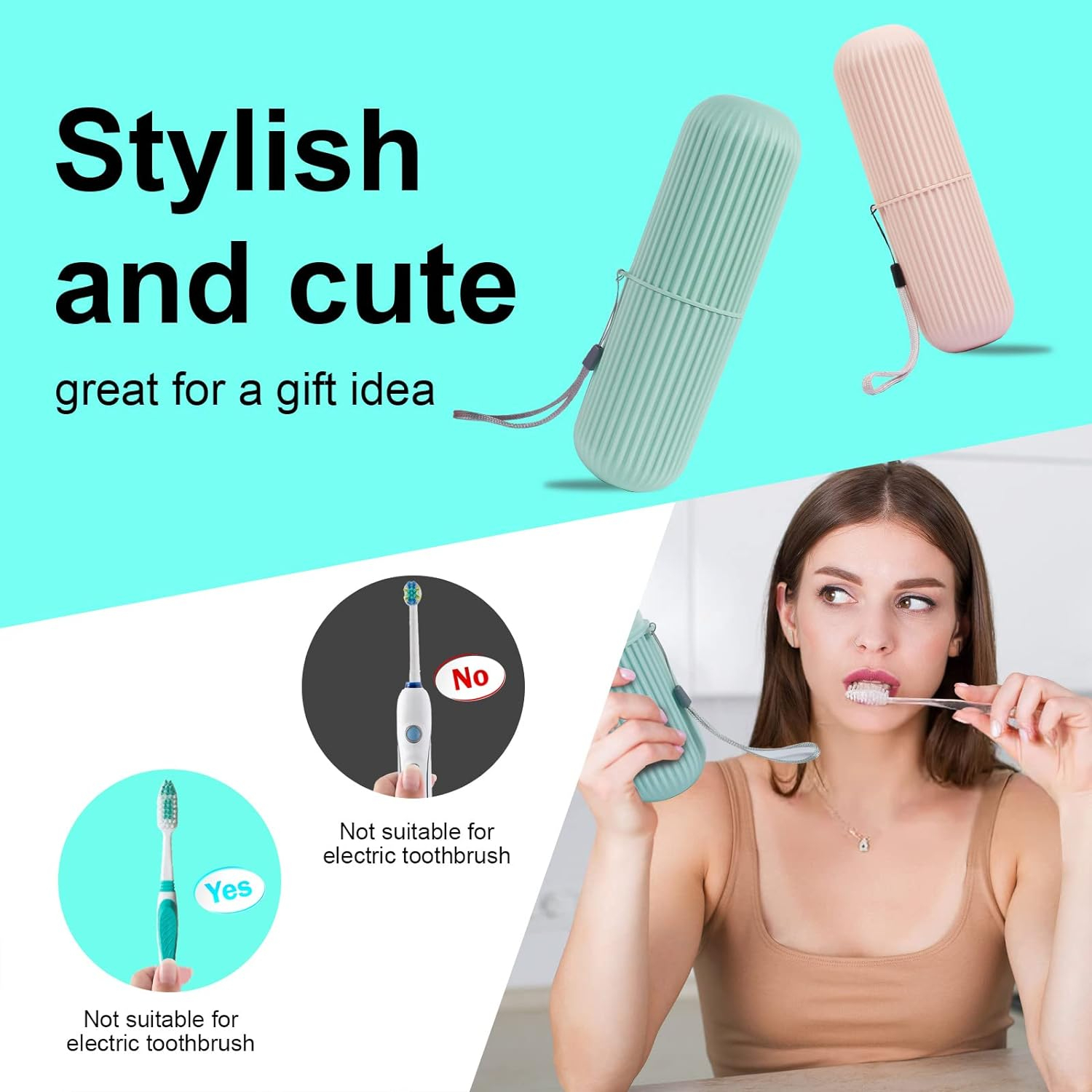 Portable Toothbrush & Toothpaste Holder Case | Travel Storage Box with Cup Function - Image 4