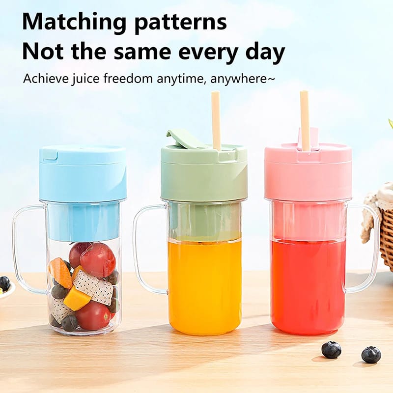 Crusher Juicer 2-in-1 Mini Portable Blender | USB Rechargeable | 6-Blade High-Speed Juicer | Random Color - Image 4