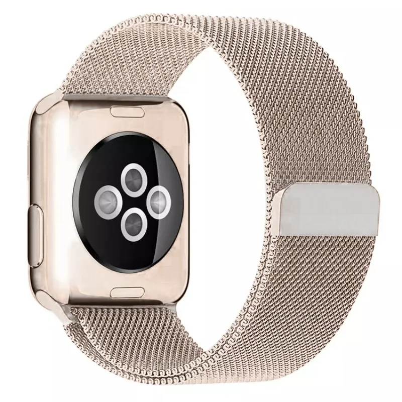 Pale Rose | Apple Watch Milanese Magnetic Loop Strap | Stainless Steel Band | 42mm / 44mm / 45mm - Image 4