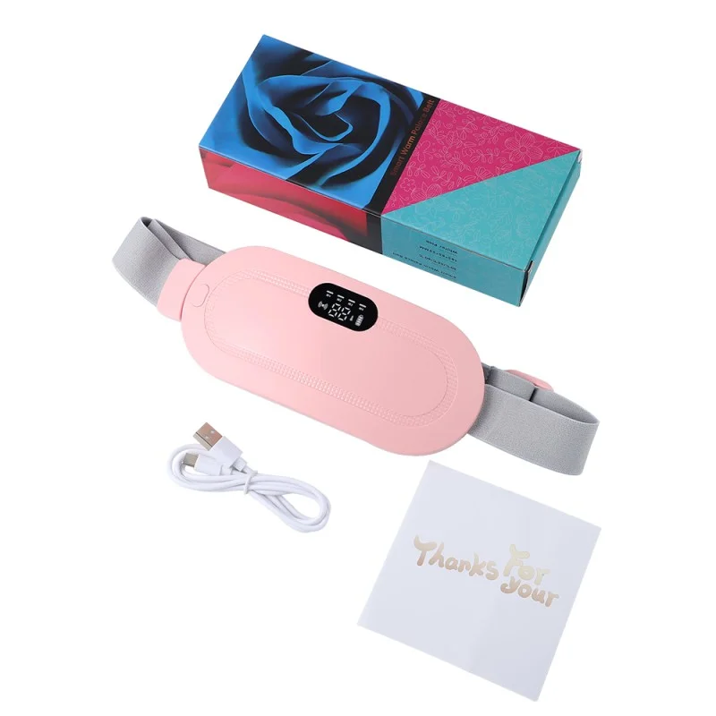 Digital Period Heating Pad & Vibrating Belt | Fast Menstrual Cramp Relief | Rechargeable & Portable - Image 8