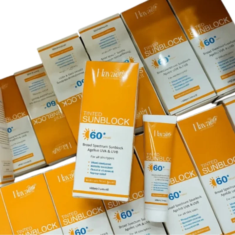 Haya Tinted Sunblock SPF 60+ | Natural Tint | Broad Spectrum UV Protection | Lightweight & Non-Greasy - Image 2