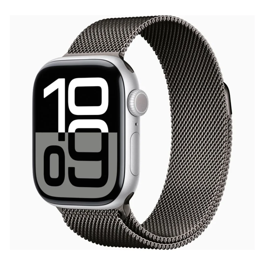 Grey | Apple Watch Milanese Magnetic Loop Strap | Stainless Steel Band | 42mm / 44mm / 45mm - Image 4