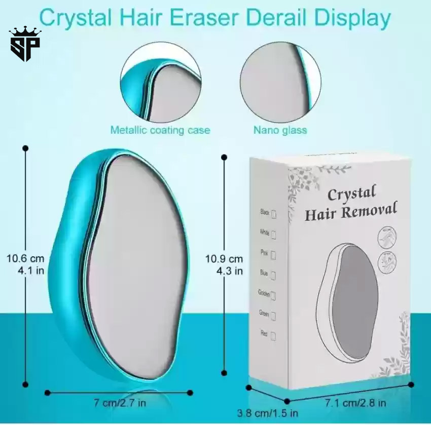 Portable Magic Hair Remover for Arms, Legs & Back | Crystal Hair Eraser for Painless Hair Removal - Image 3