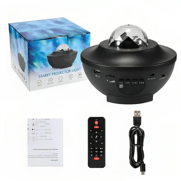 Galaxy Star Projector Lamp | LED Nebula Universe Effect & Built-in Speaker - Image 7
