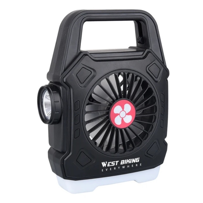 Multipurpose Rechargeable Desk & Camping Fan with LED Light, Flashlight & Power Bank - Image 7
