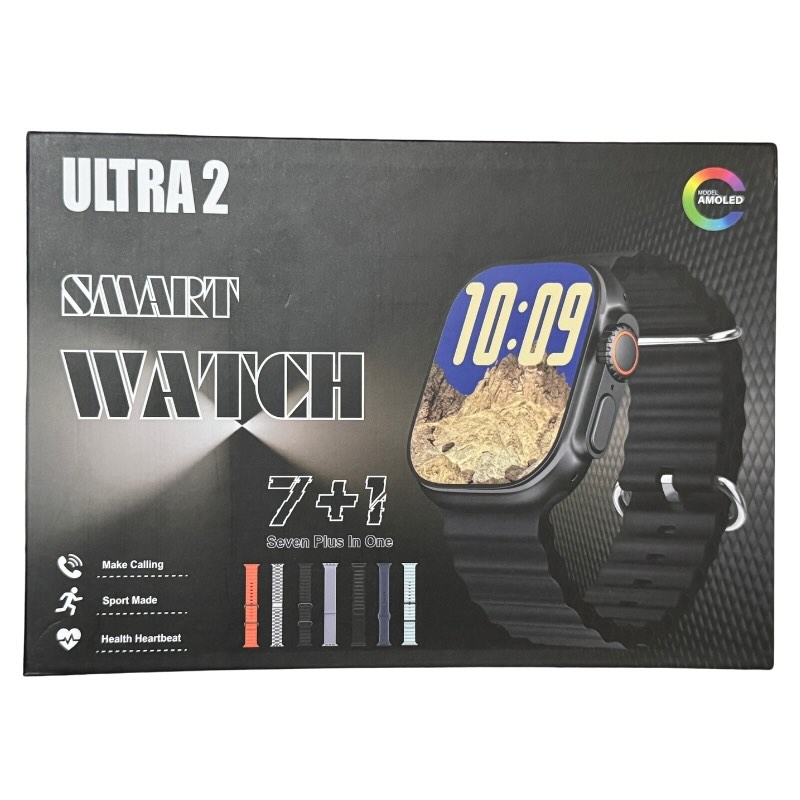 Ultra 2 Smart Watch 7 Straps Edition | Bluetooth Call Fitness & Health Tracker - Image 2
