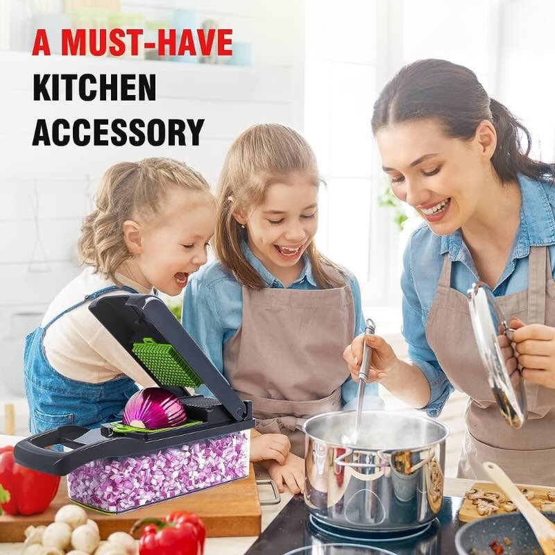 16-in-1 Mandoline Slicer & Vegetable Chopper | Multifunctional Food Cutter & Grater - Image 7