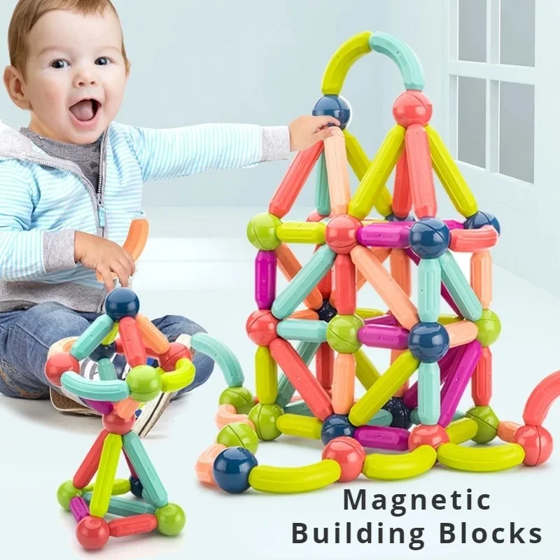 25 Pcs Magnetic Building Blocks Set | STEM Educational Rods & Balls Toy for Kids - Image 4