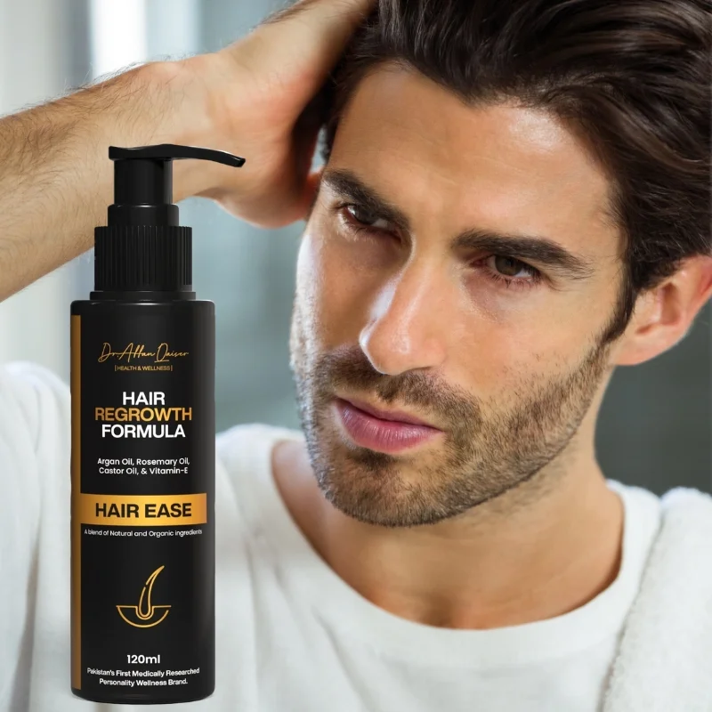 Ease – Natural Hair Regrowth & Nourishment Oil | Strengthens Roots & Reduces Hair Fall (120ml) - Image 2