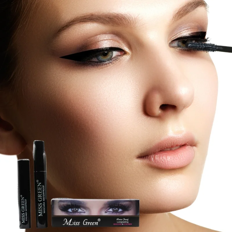 Miss Green FIT ME Waterproof Mascara & Eyeliner | 2-in-1 Long-Lasting Eye Makeup Duo - Image 3