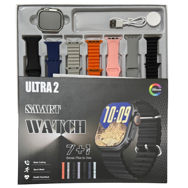 Ultra 2 Smart Watch 7 Straps Edition | Bluetooth Call Fitness & Health Tracker - Image 3