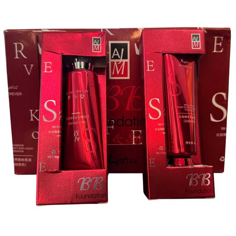 BB Waterproof Liquid Foundation | Full Coverage, Matte Finish, Long-Lasting, Oil-Control | 30g