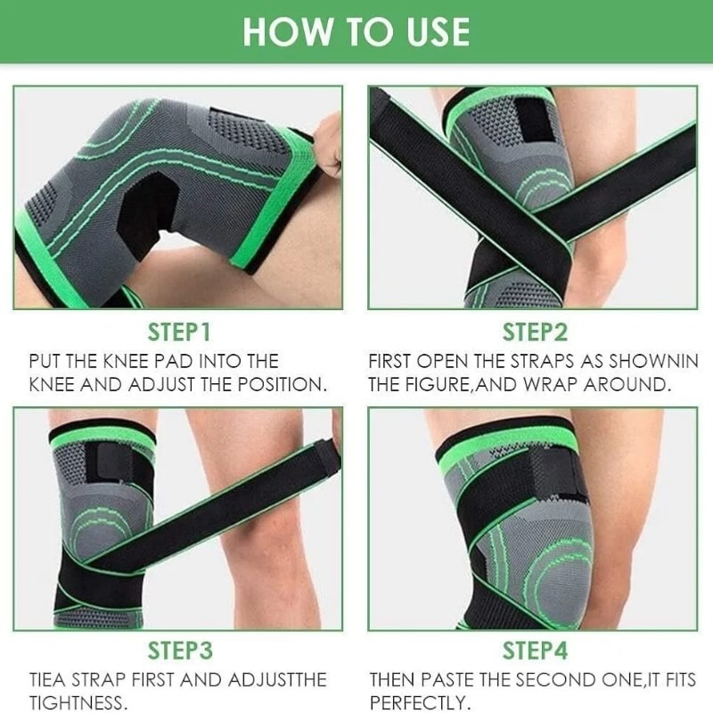 Adjustable 3D Knee Support Band with Patella Gel Pad & Anti-Slip Grip - Image 5