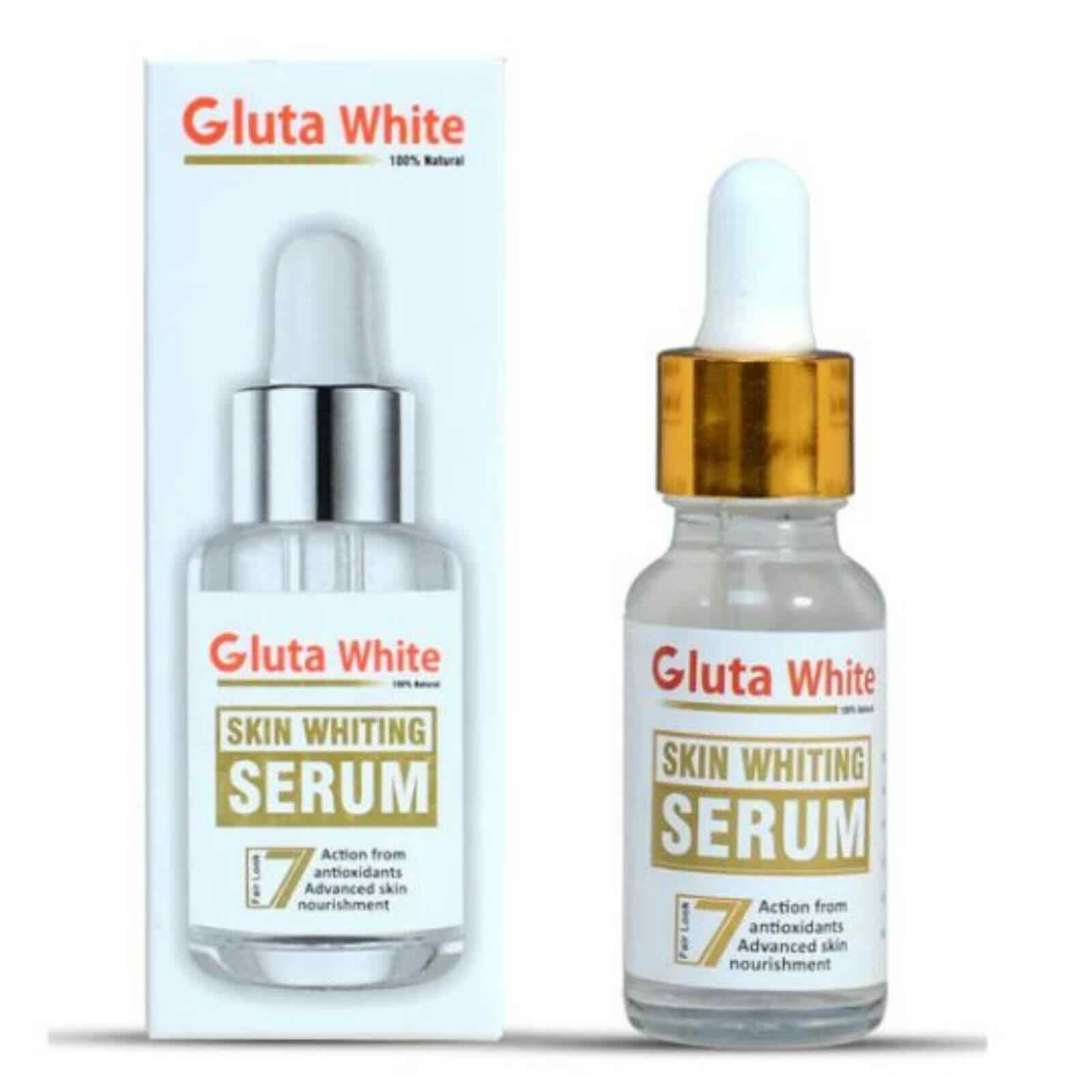 Gluta White Face Glowing Serum | Glutathione Brightening Hydrating 30ml Skincare - Image 2