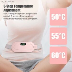 Digital Period Heating Pad & Vibrating Belt | 3 Heat Levels, 4 Massage Modes | Fast Relief for Menstrual Cramps
