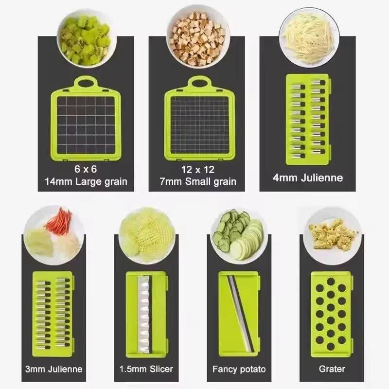16-in-1 Mandoline Slicer & Vegetable Chopper | Multifunctional Food Cutter & Grater - Image 5