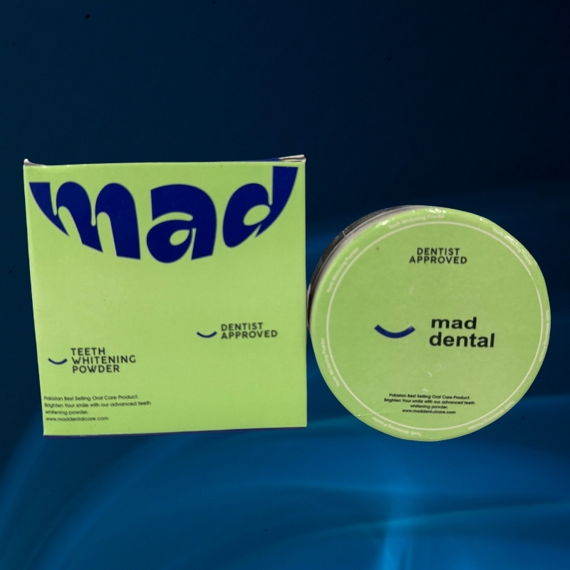 Mad Dental Care Teeth Whitening Powder | Dentist Approved Enamel-Safe Natural Formula - Image 2
