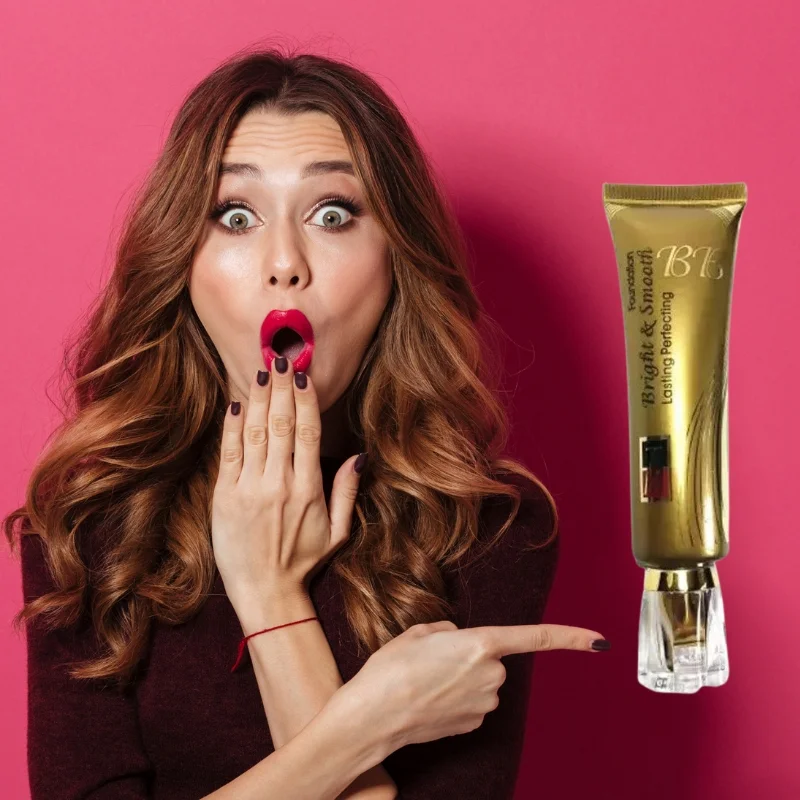 BB Makeup Foundation Bright & Smooth BB Cream 35ml Waterproof Long-Lasting Natural Coverage for Flawless Skin