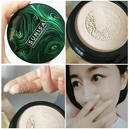 SUNISA 3-in-1 Air Cushion CC & BB Cream | Waterproof Moisturizing Foundation with Sponge - Image 6