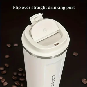 Smart Temperature Coffee Mug | 17oz Insulated Stainless Steel Travel Mug with Leakproof Lid