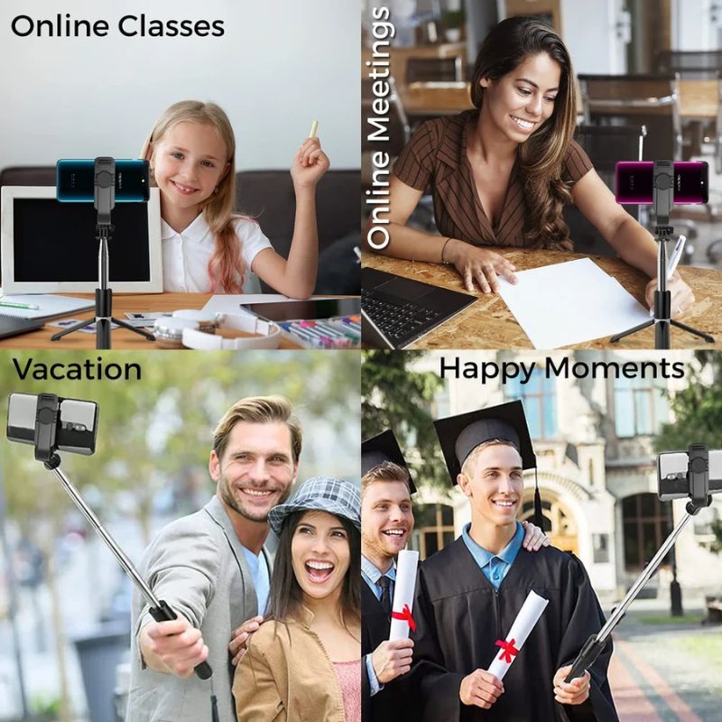 NeePho P170S Selfie Stick Tripod | Extendable , Bluetooth Remote, Universal Smartphone Mount | Durable Metal Build & Lightweight Design - Image 9