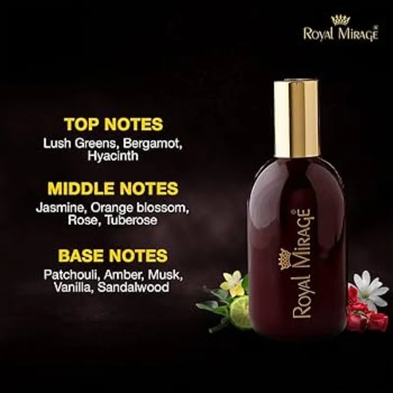 Royal Mirage Eau De Cologne Spray 120ml | Refreshing Long-Lasting Unisex Perfume - Image 3