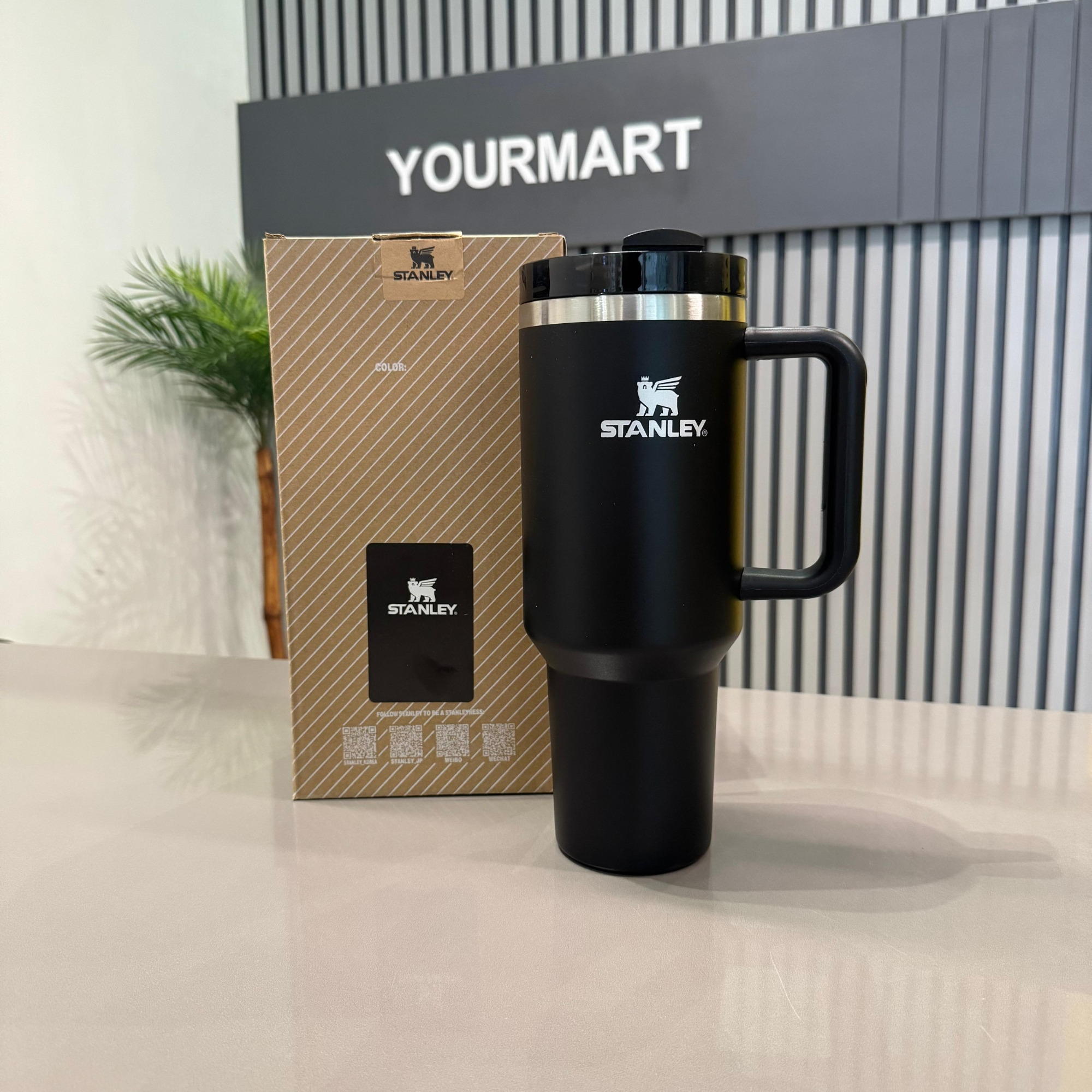 Black Stanley 40 Oz Stainless Steel Tumbler | Leak-Proof Vacuum Insulated Travel Mug | Hot & Cold - Image 2