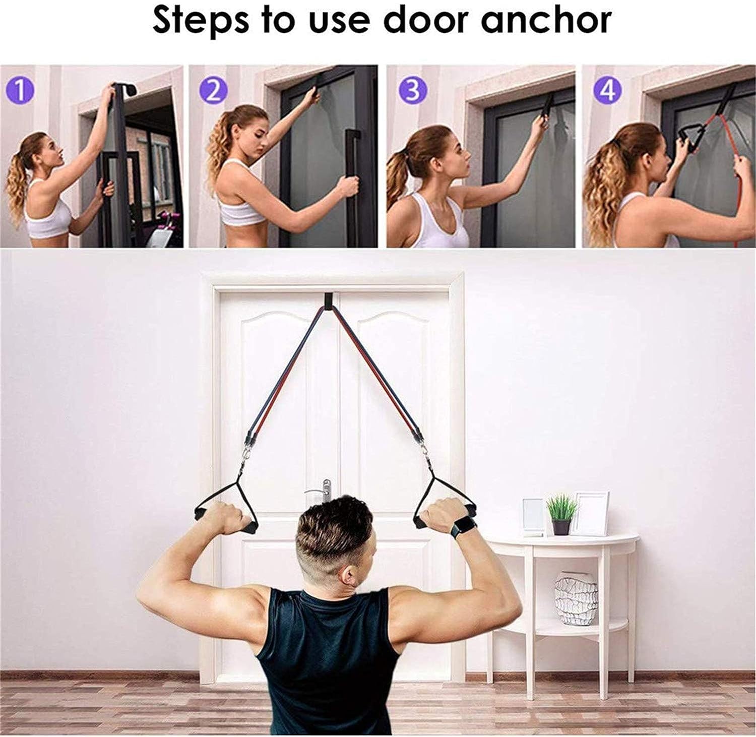 Gym Belt with Box | 5-in-1 Power Exercise Resistance Band Set | Adjustable Fitness Equipment for All - Image 7