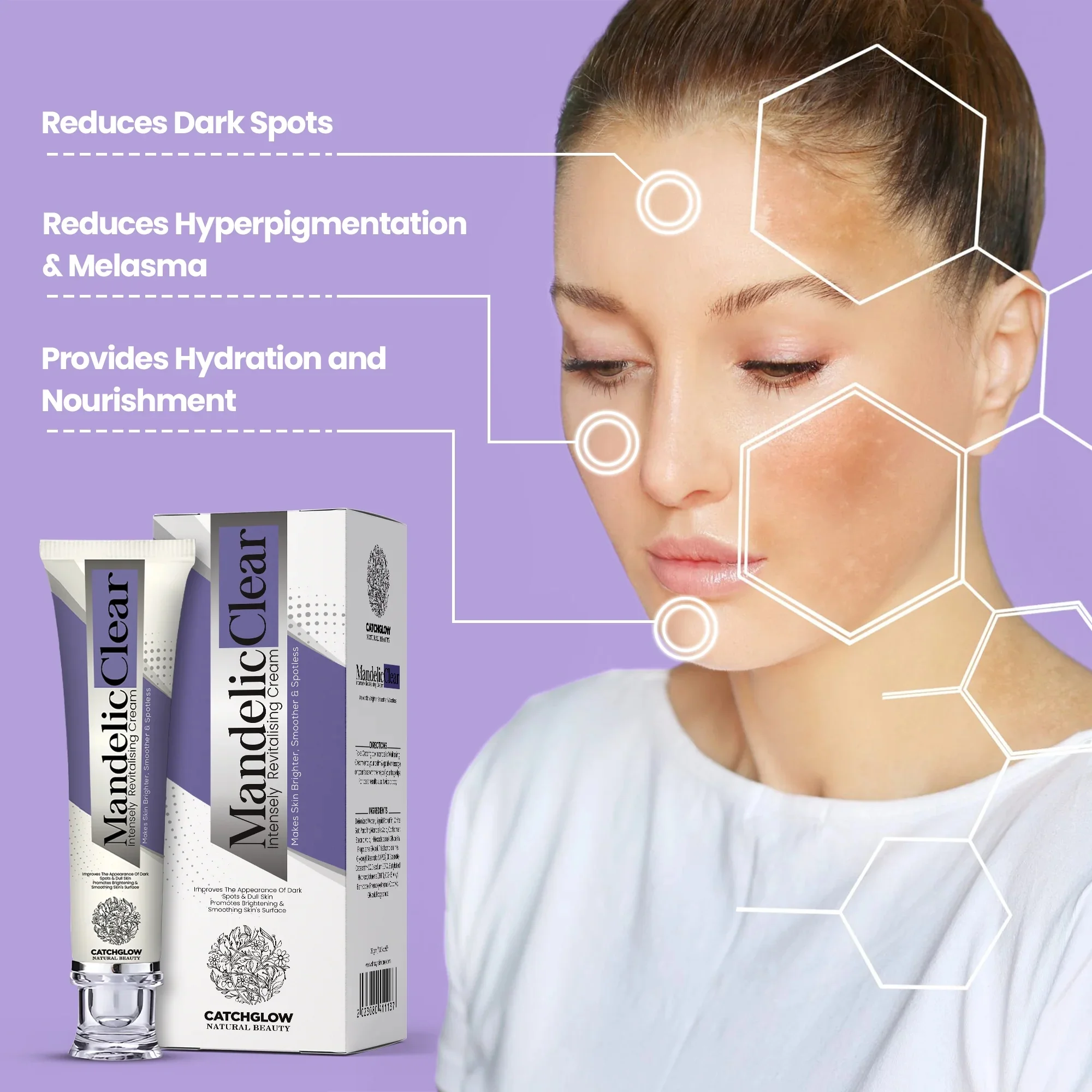 Mandelic Clear Intensely Revitalizing Cream | Advanced Brightening & Dark Spot Care - Image 3