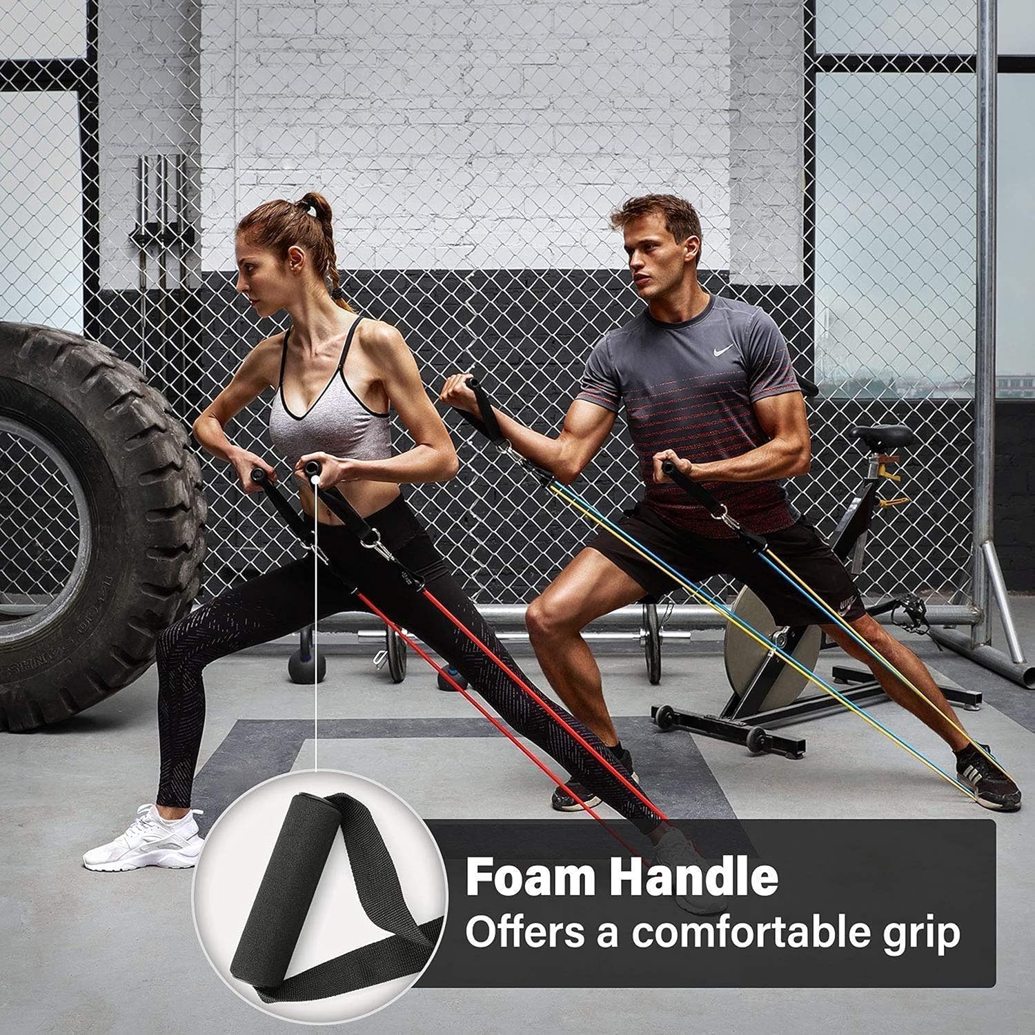 Gym Belt with Box | 5-in-1 Power Exercise Resistance Band Set | Adjustable Fitness Equipment for All - Image 3