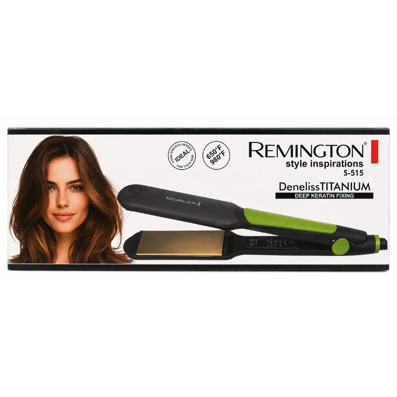 REMINGTON S-515 Hair Straightener & Curler | Deep Keratin Fixing | Deneliss Titanium | Adjustable Temperature | For All Hair Types - Image 3