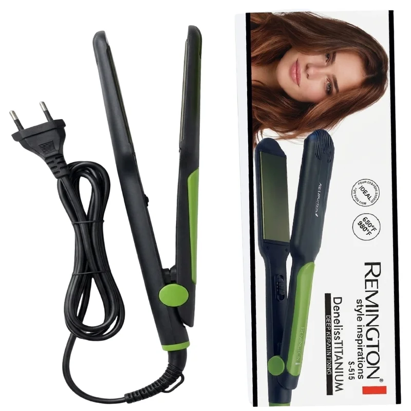 REMINGTON S-515 Hair Straightener & Curler | Deep Keratin Fixing | Deneliss Titanium | Adjustable Temperature | For All Hair Types - Image 4