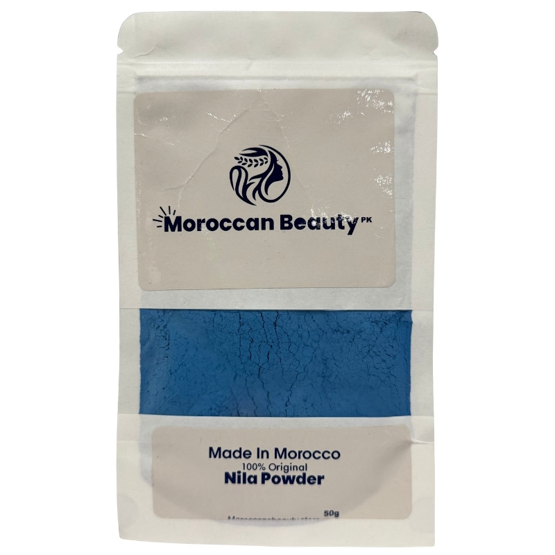 Moroccan Beauty Blue Nila Powder 50g | Skin Whitening, Anti-Inflammatory & Hydrating - Image 3