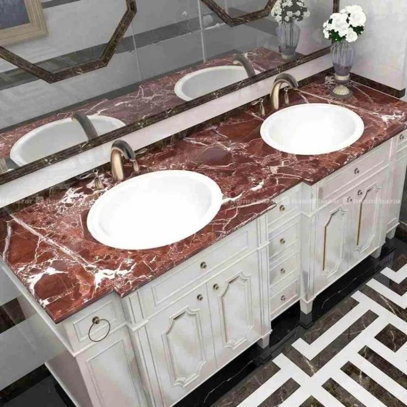 Autumn Brown | Marble Sheet Sticker 60x200cm | Waterproof Self-Adhesive PVC Wallpaper for Furniture Walls - Image 5