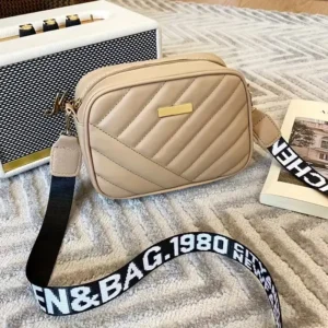 Aura Cream Leather Handbag for Girls & Women | Stylish Shoulder & Crossbody Bag | Daily Use & Gift