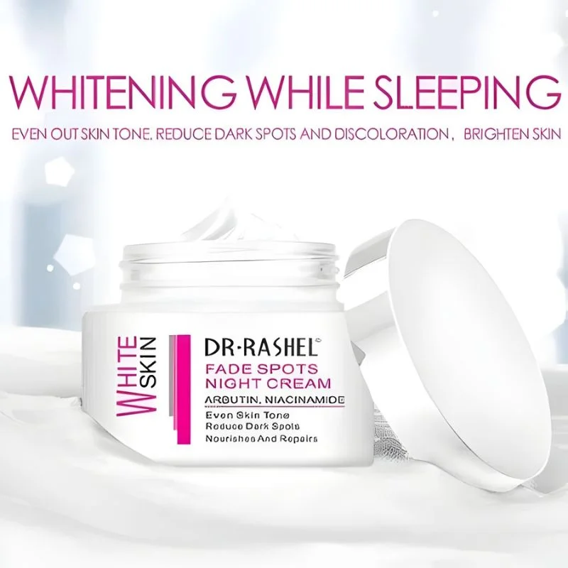 Dr. Rashel White Skin Fade Spots NIGHT Cream | Brightening & Hydrating Night Formula with Arbutin & Niacinamide | Imported - Image 7