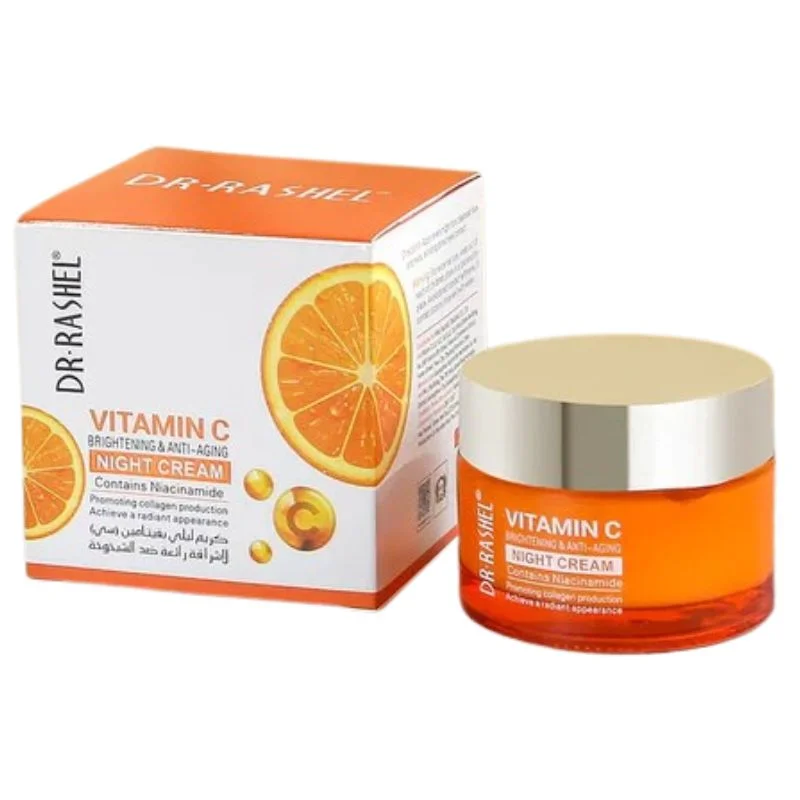 Dr. Rashel Vitamin C Brightening & Anti-Aging NIGHT Cream | Deep Repair & Skin Renewal Moisturizer (50 g) | Imported - Image 6