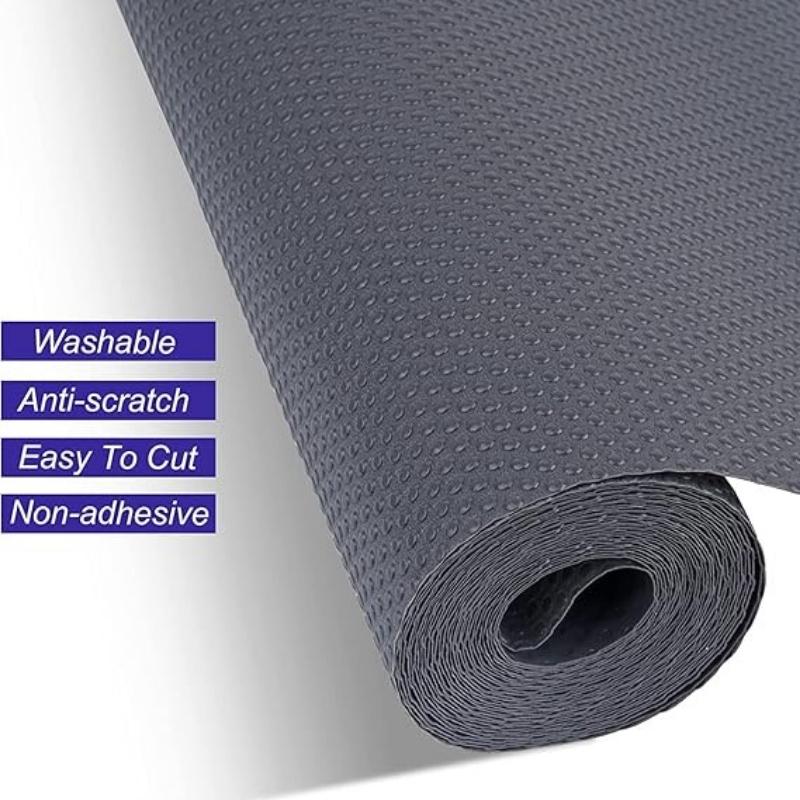 Anti-Slip Fridge & Shelf Mat | Waterproof Washable Liner for Kitchen Drawers Cabinets | Dark Grey - Image 4