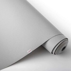 Anti-Slip Fridge & Shelf Mat | Waterproof Washable Liner for Kitchen Drawers Cabinets | Light Grey