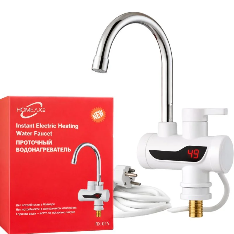 Electric Instant Heating Faucet | Digital Temperature Display | Plastic handle | Kitchen & Bathroom Hot Water Tap - Image 5