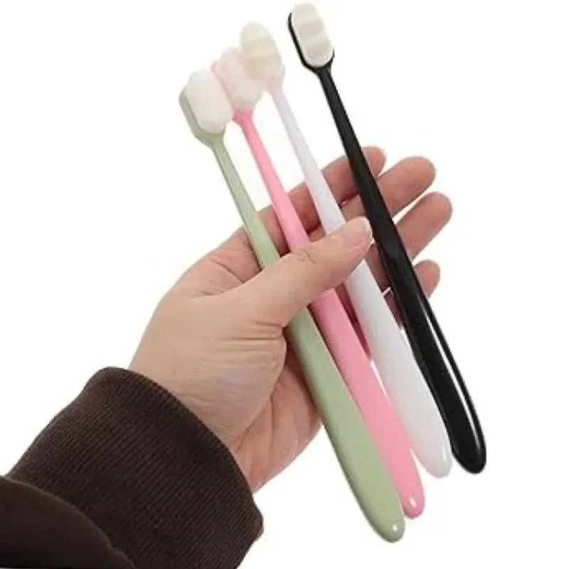 Nano Toothbrush with Travel Case | Ultra Soft Micro-Nano Bristles | For Sensitive Gums, Adults & Kids | Parrot Color - Image 6