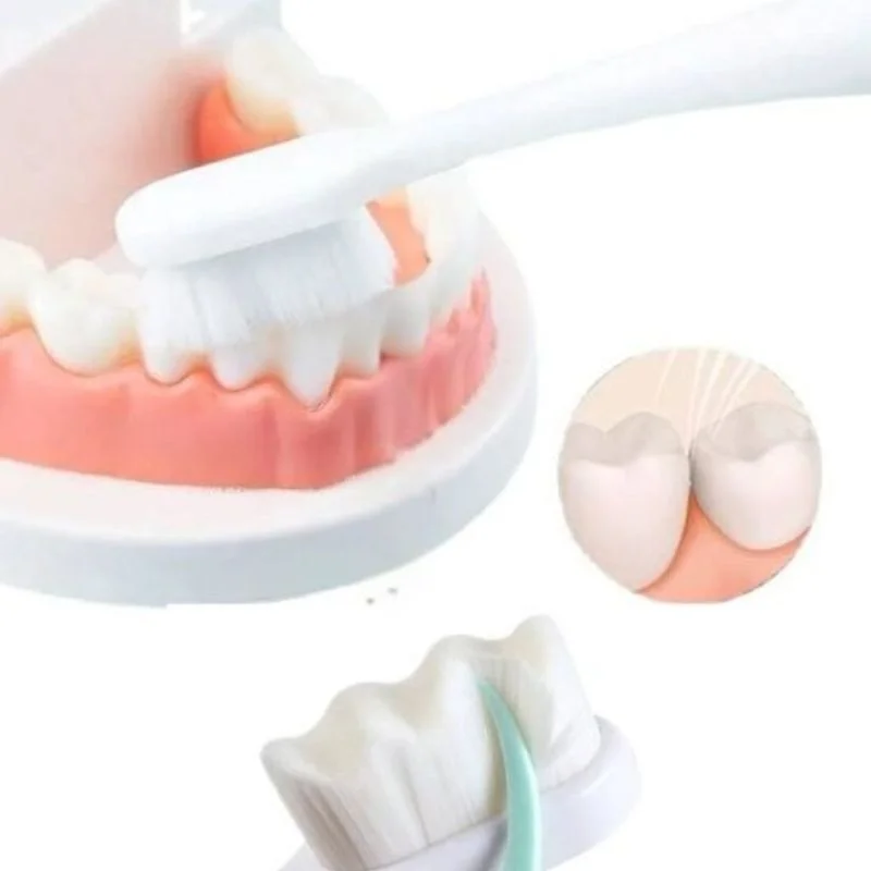 Nano Toothbrush with Travel Case | Ultra Soft Micro-Nano Bristles | For Sensitive Gums, Adults & Kids | Parrot Color - Image 5
