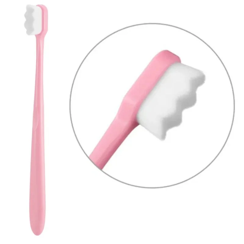 Nano Toothbrush with Travel Case | Ultra Soft Micro-Nano Bristles | For Sensitive Gums, Adults & Kids | Pink - Image 3
