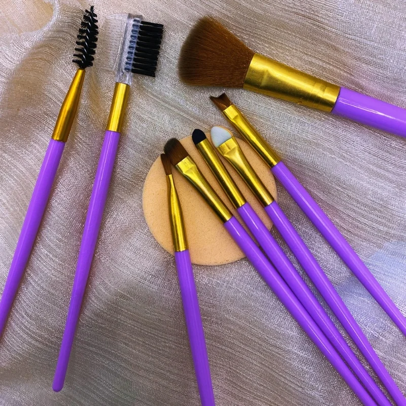 9 PCS Makeup Brush Set | Professional Beauty Tools for Foundation, Blending, Contouring & Eyeshadow | Soft Synthetic Bristles | Pink - Image 4
