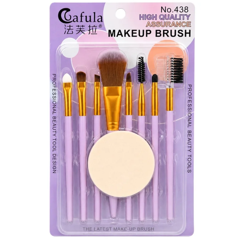9 PCS Makeup Brush Set | Professional Beauty Tools for Foundation, Blending, Contouring & Eyeshadow | Soft Synthetic Bristles | Pink - Image 6