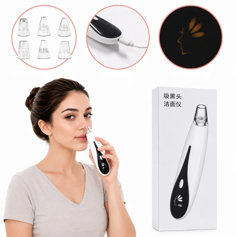 Rechargeable Blackhead Remover Vacuum Cleaner | Model FPLS-001 | Deep Pore Cleansing & Microdermabrasion Device - Image 3