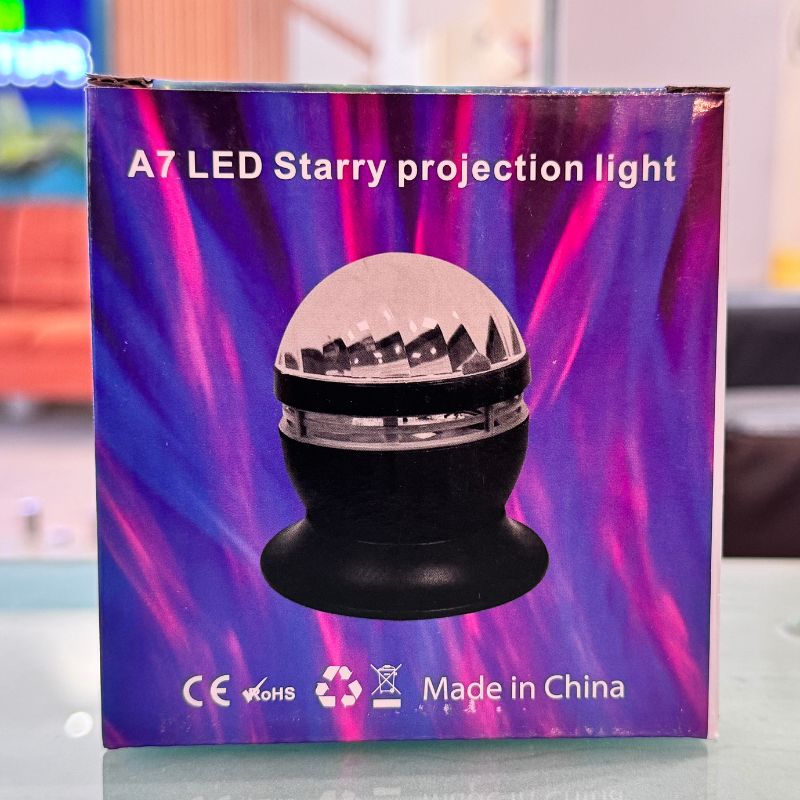 A7 LED Starry Projection Light with Remote Control | USB Galaxy Night Lamp