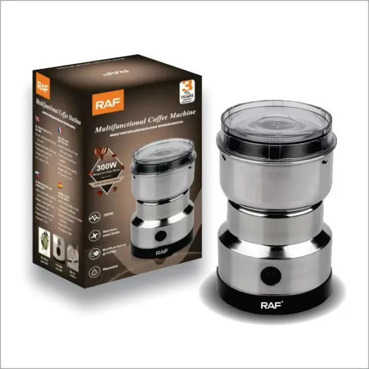 RAF Stainless Steel Electric Dry Mill Masala Spice and Coffee Grinder 300W with Stainless Steel Blade - Image 5