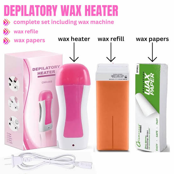 3-in-1 Wax Heater Machine for Hair Removal | Cartridge Wax Warmer + Wax Cartridge + Wax Strips - Image 7