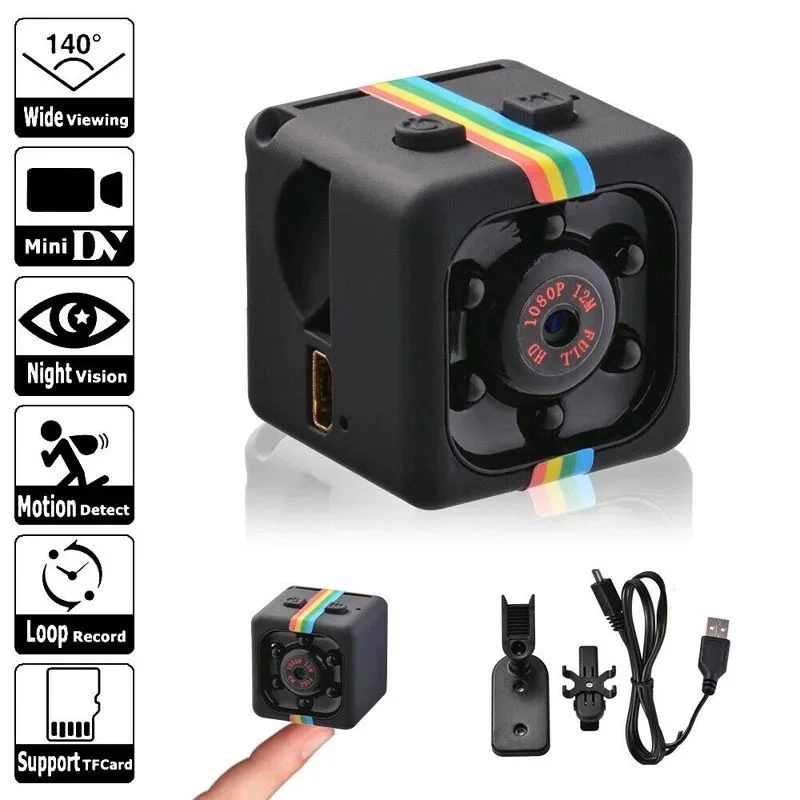 SQ11 Mini Camera HD 1080P | Night Vision Motion Detection DVR Camcorder